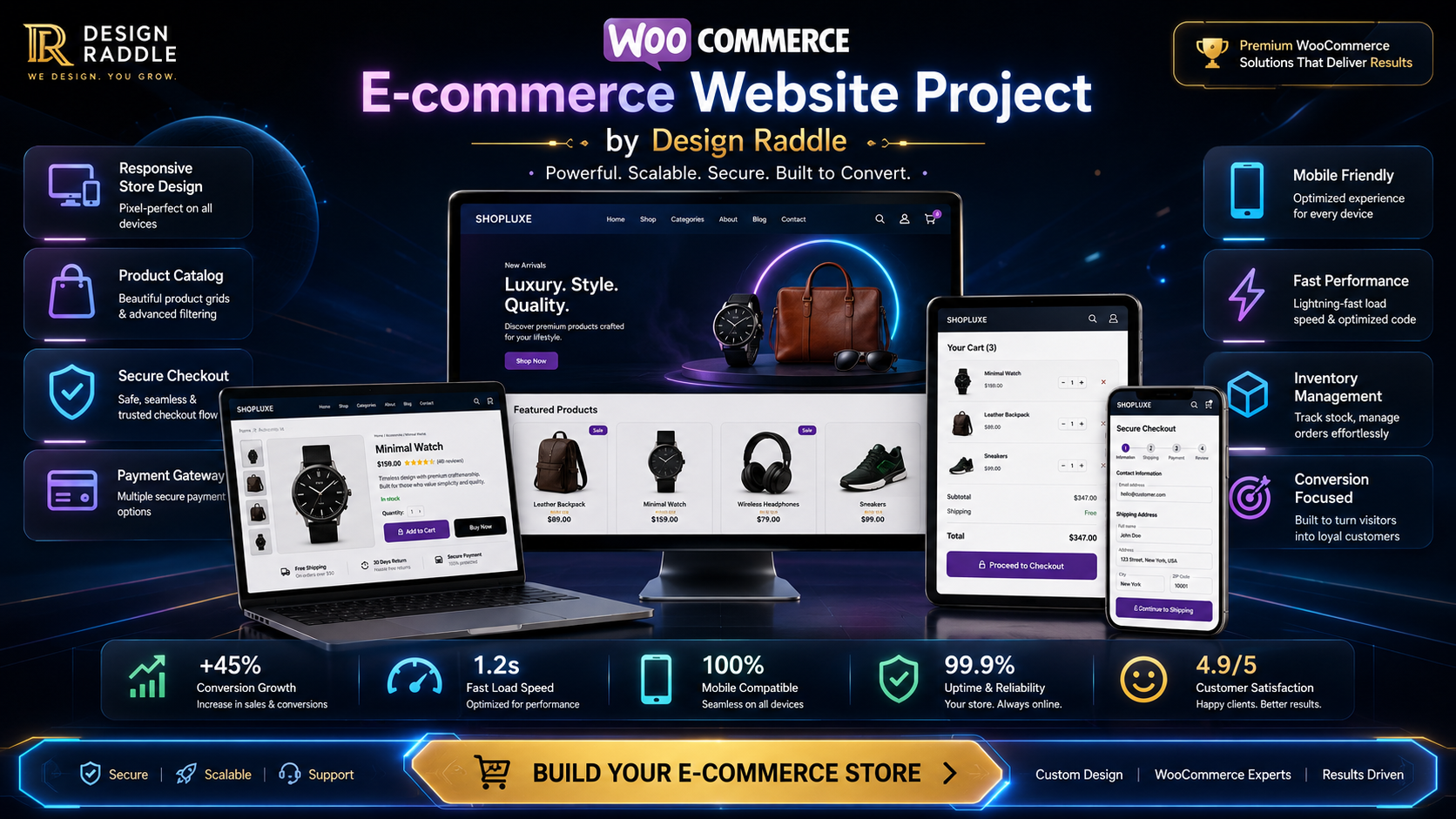 WooCommerce e-commerce website project